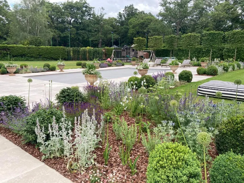 Poolside Relaxation; Oxshott, Surrey